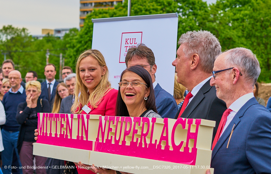 11. Mai 2017 - Grundsteinlegung für die LOGE und dem Kulturquadrat in Neuperlach